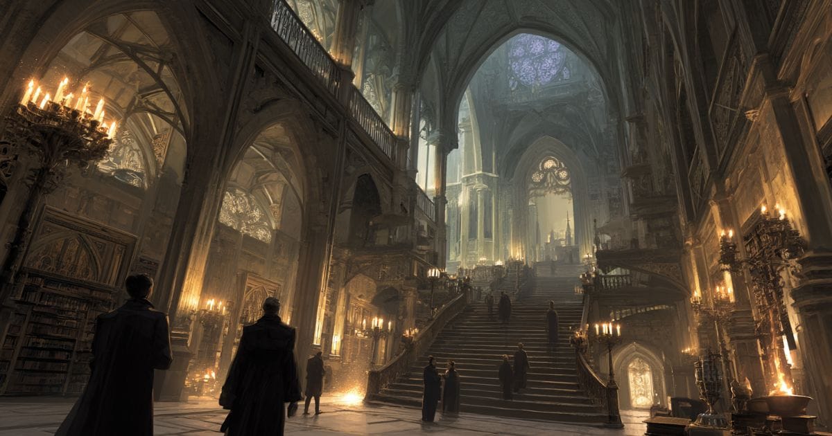 Sfeerafbeelding Arcana Academy grote hal